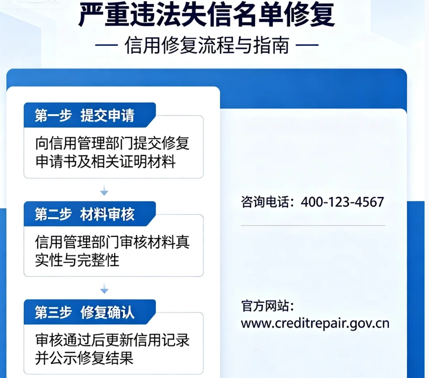 严重违法失信名单修复怎么做？企业移出黑名单法定条件、流程、费用全解析
