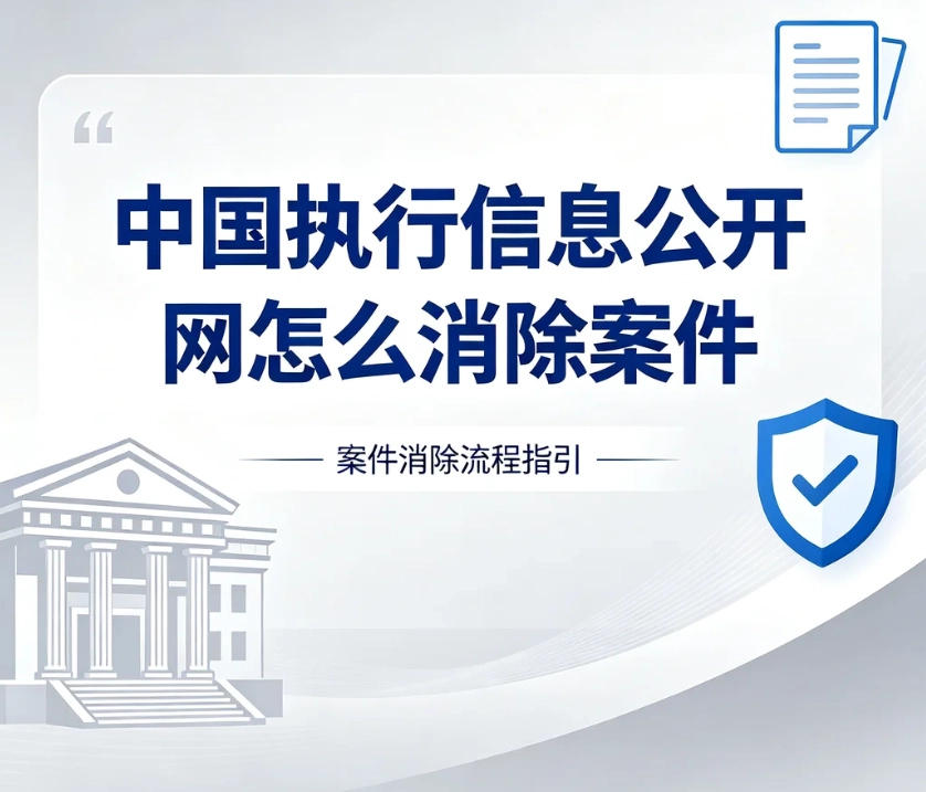 中国执行信息公开网案件如何下架？分清失信删除、公示屏蔽与档案规则