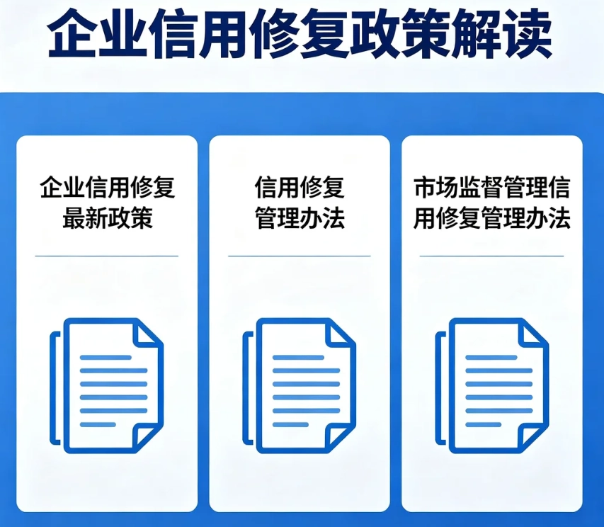 提供企业信用修复最新政策 信用修复管理办法 市场监督管理信用修复管理办法等消息