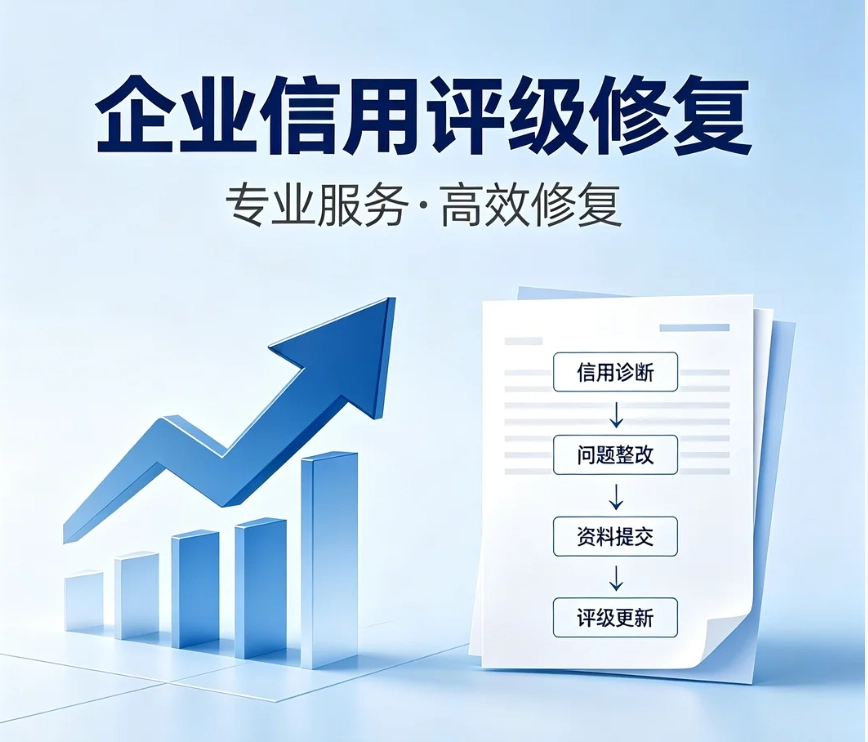 企业信用评级偏低、存在不良记录导致投标扣分？分清公共信用修复与第三方信用评级规则。想要提升企业信用评级，优先处理信用中国、公示系统失信记录，揭露 “直接修改信用等级” 骗局。