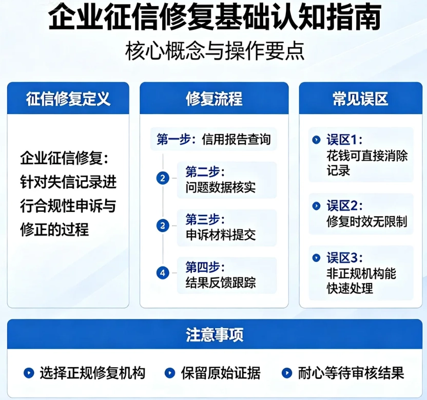 征信修复定义 修复流程 常见误区