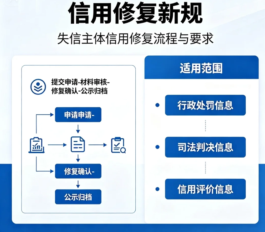 为企业提供信用修复新规 征信修复新规参考