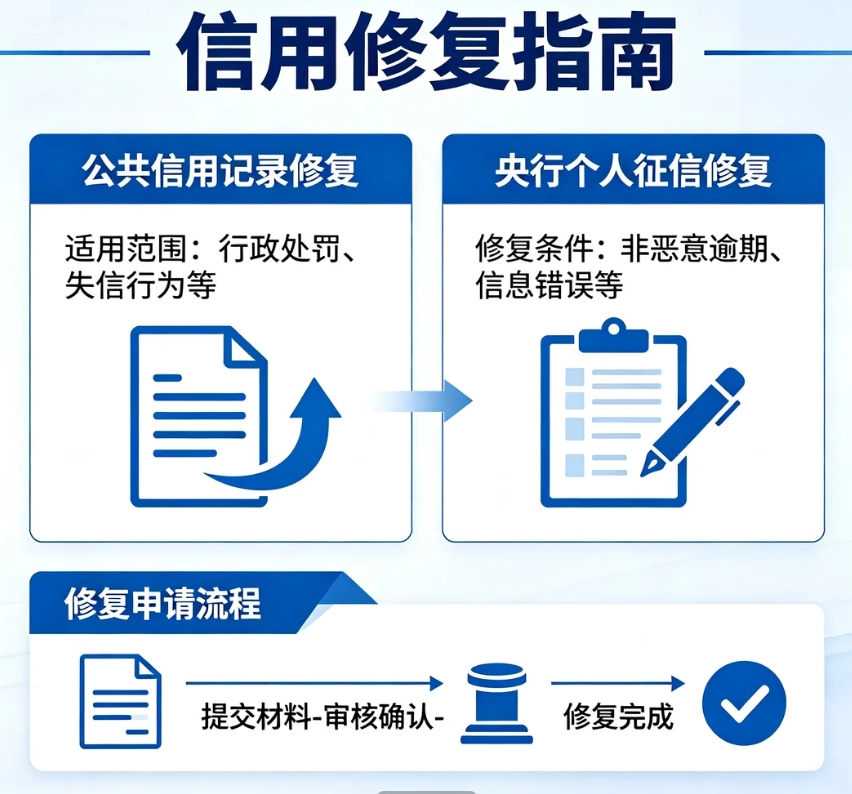 提供信用可以修复吗 公共信用记录修复 央行个人征信修复指南参考