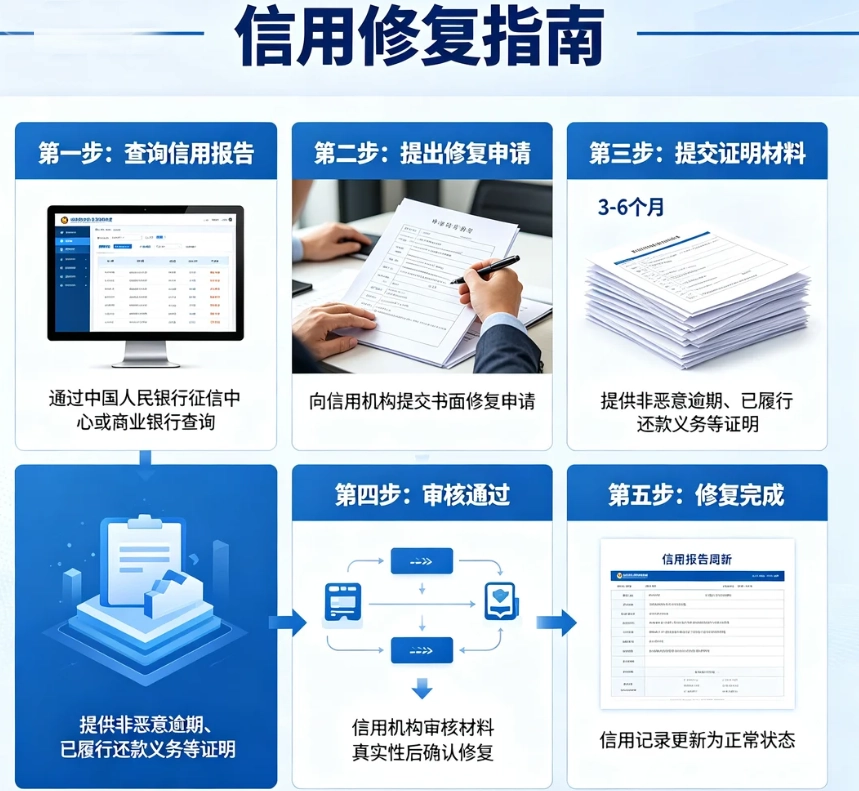 为企业提供信用修复服务