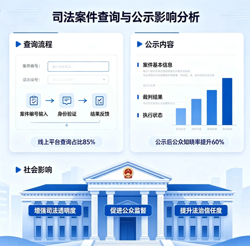 司法案件查询流程 公示内容 社会影响