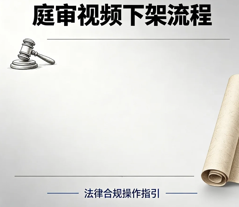 庭审视频下架流程｜中国庭审公开网录像撤回操作步骤、材料、审核周期