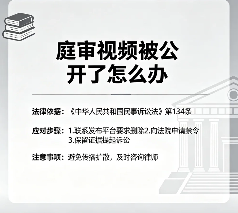 庭审视频被公开了怎么办｜中国庭审公开网录像下架、隐私保护官方处理办法