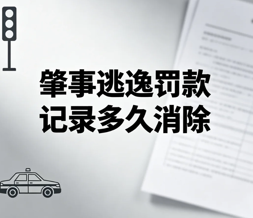 肇事逃逸罚款记录多久消除？尚不构成犯罪肇事逃逸行政处罚留存政策解读