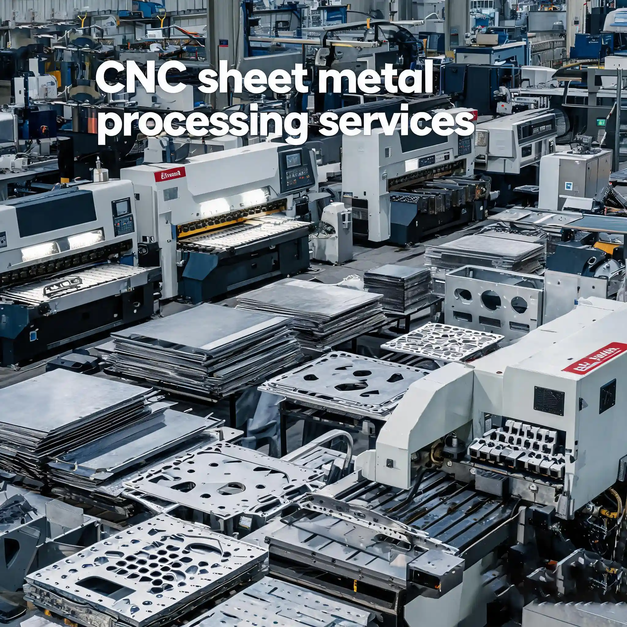 CNC sheet metal processing services for custom bending cutting metal enclosure housing prototype and structural parts
