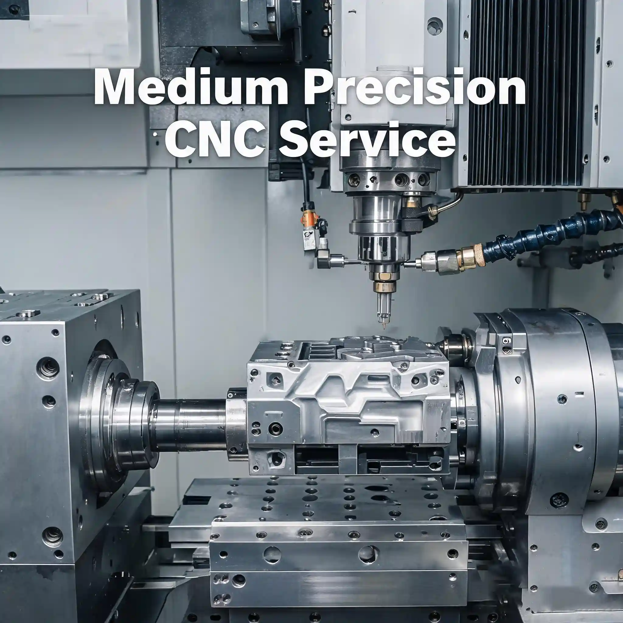 Medium Precision CNC Service for moderately tight tolerance custom metal plastic prototype and small‑volume mechanical components