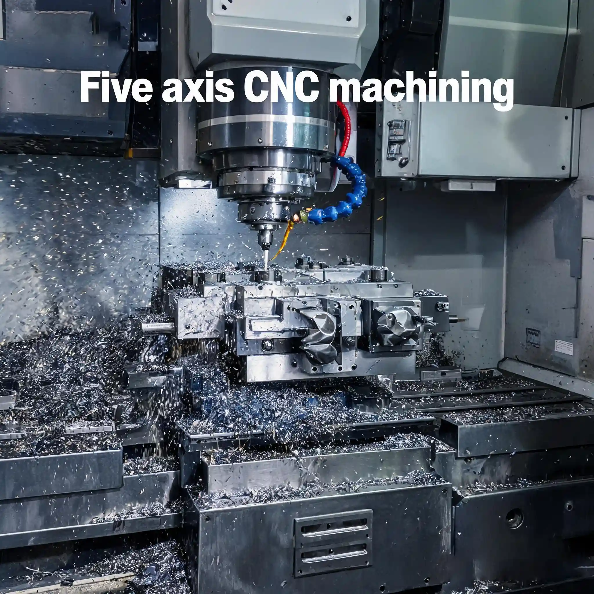 Five‑axis CNC machining for complex curved surface high‑precision metal plastic prototype components