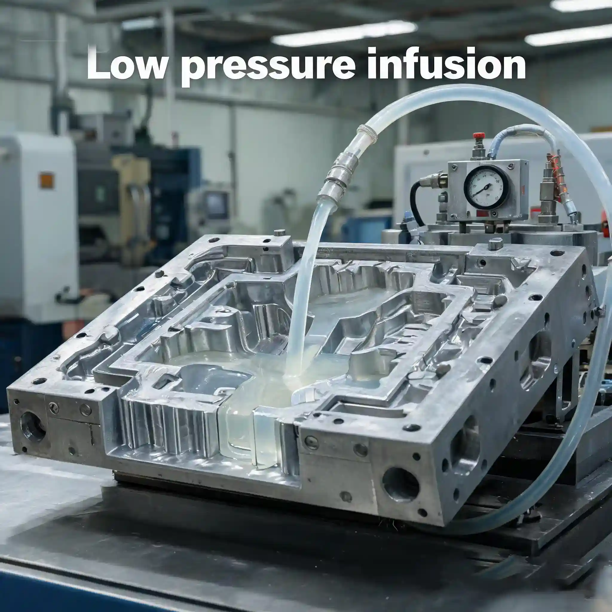 Low pressure infusion RIM process for large‑size polyurethane small‑batch rapid prototype manufacturing