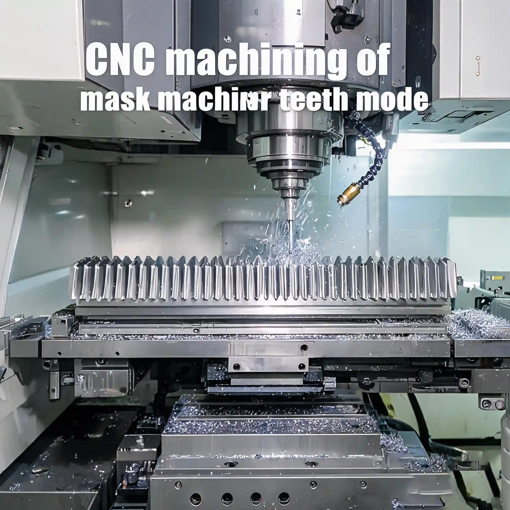 CNC machining of mask machine teeth mold, custom precision gear mould parts for mask‑making equipment