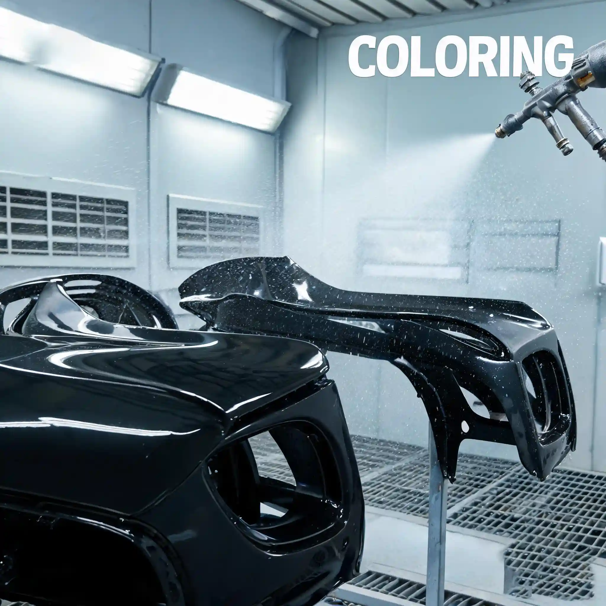 Coloring surface treatment for custom prototype parts with uniform decorative color finish