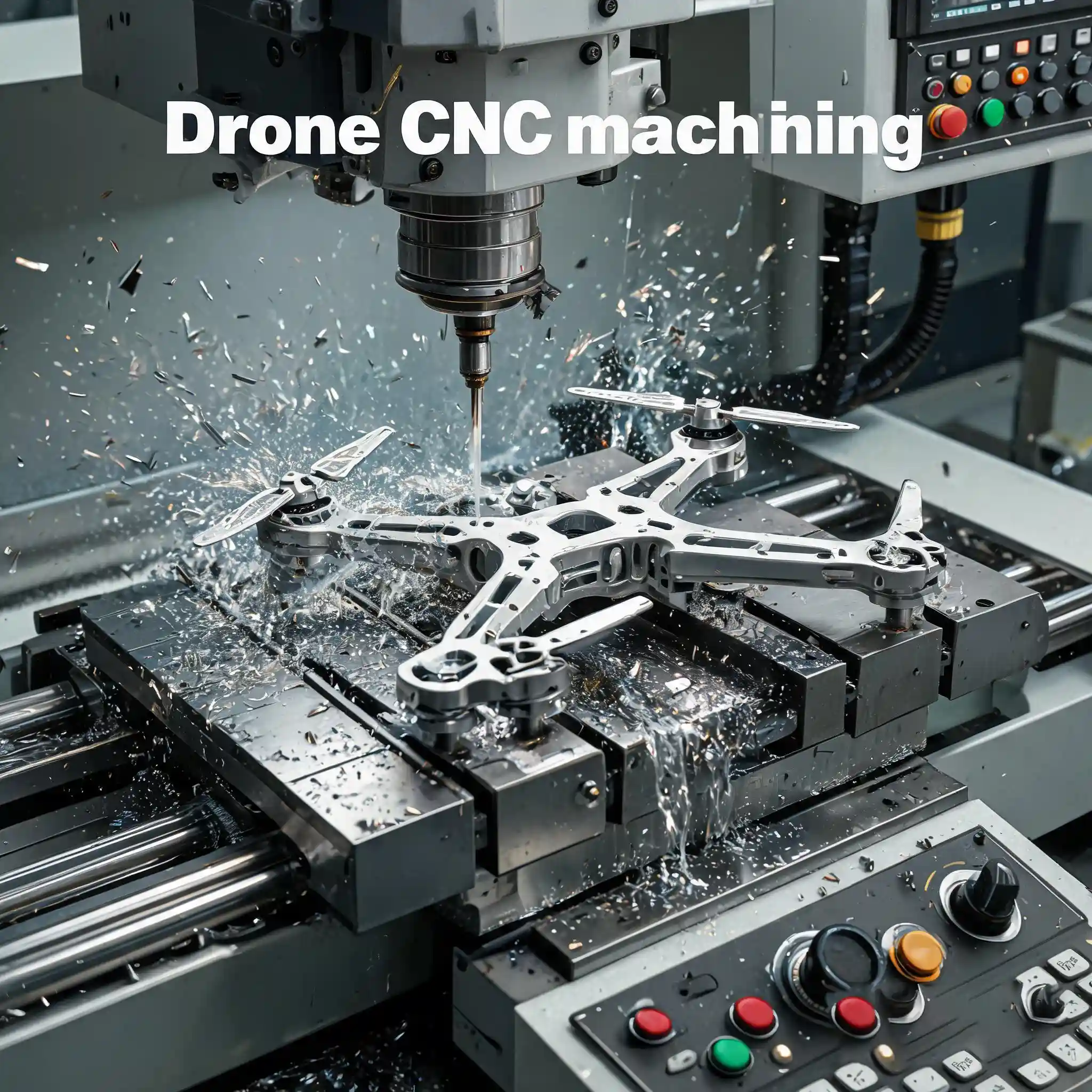Drone CNC machining, custom precision UAV mechanical machined prototype parts